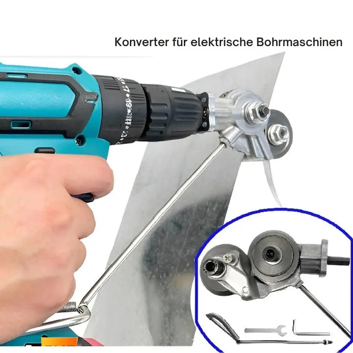 BowLift | Metal cutter for drill machines – Cuts precisely sheet metal, aluminum & plastic