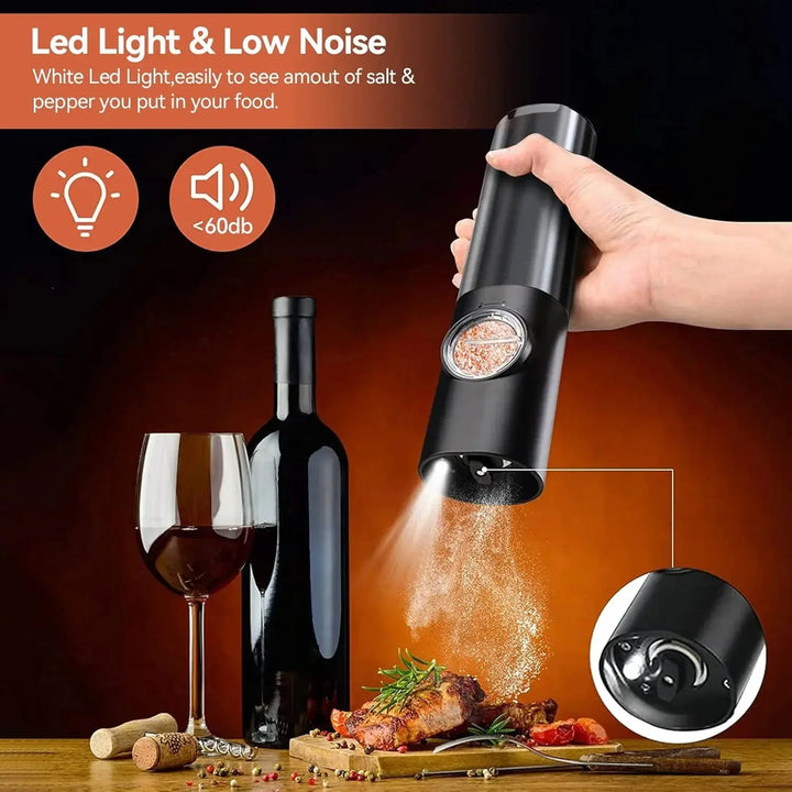 Electric spice grinder set with USB-C charging station | Kalsten