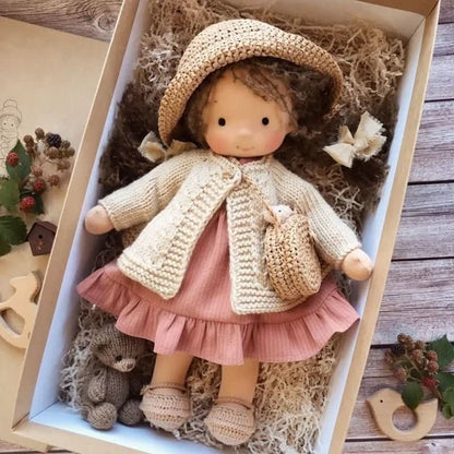 Skanto | Handmade Waldorf Doll | Cotton for Creative Play | Multicolored