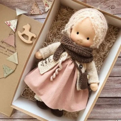 Skanto | Handmade Waldorf Doll | Cotton for Creative Play | Multicolored
