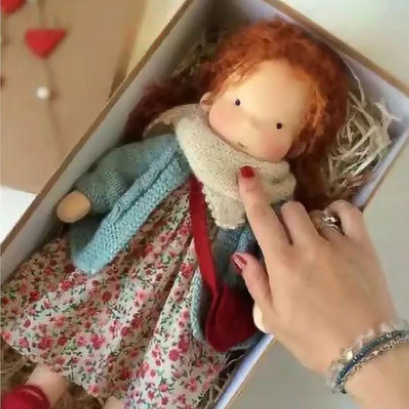 Skanto | Handmade Waldorf Doll | Cotton for Creative Play | Multicolored