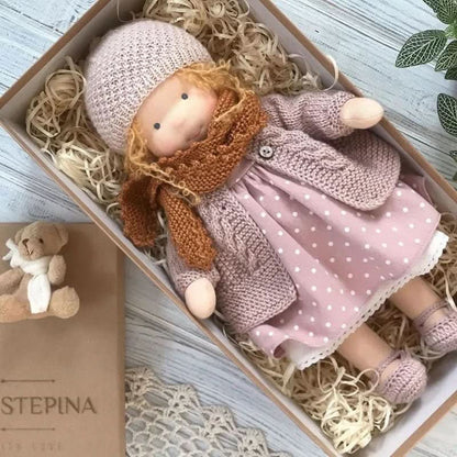 Skanto | Handmade Waldorf Doll | Cotton for Creative Play | Multicolored