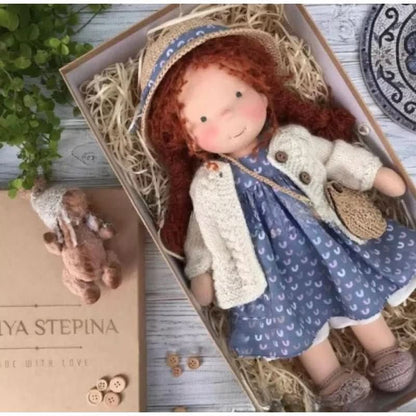 Skanto | Handmade Waldorf Doll | Cotton for Creative Play | Multicolored