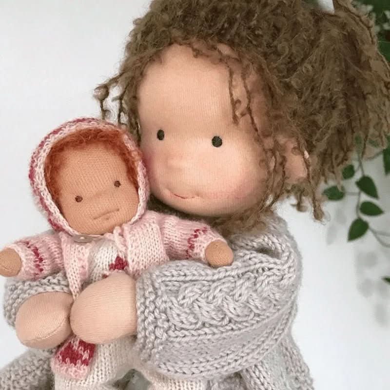 Skanto | Handmade Waldorf Doll | Cotton for Creative Play | Multicolored