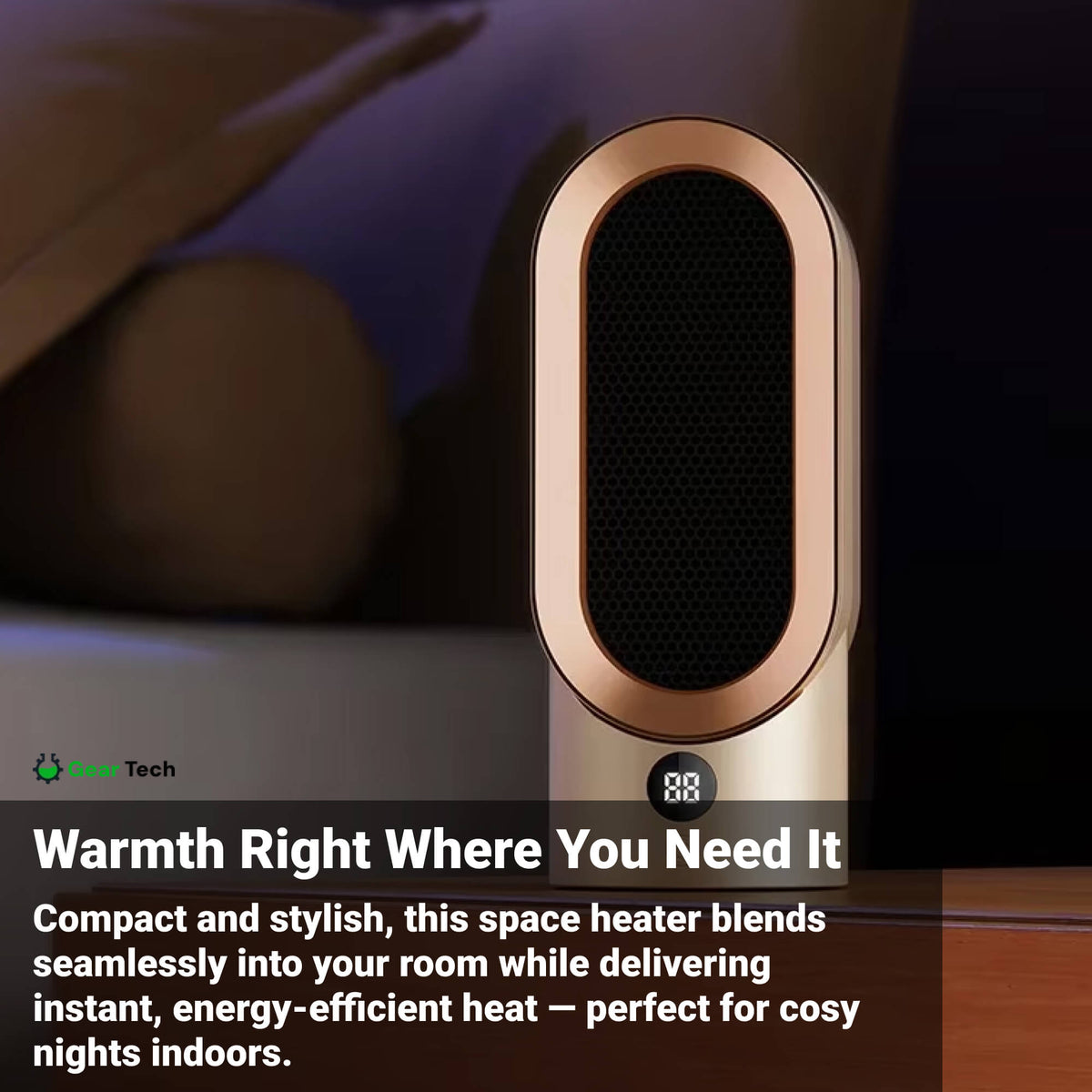 Sandsberg | Portable Fan Heater | Energy-efficient and Quiet