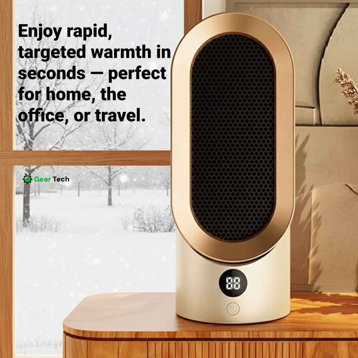 Sandsberg | Portable Fan Heater | Energy-efficient and Quiet