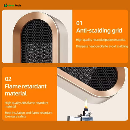 Sandsberg | Portable Fan Heater | Energy-efficient and Quiet