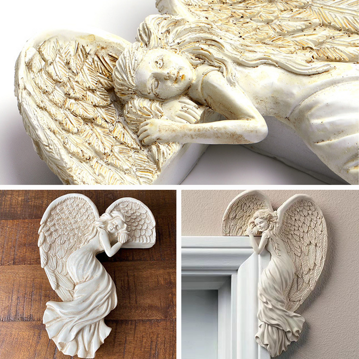 Angel wing door frame decoration in resin | Kalsten