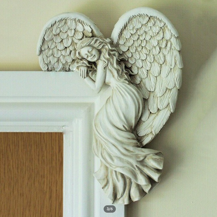 Angel wing door frame decoration in resin | Kalsten