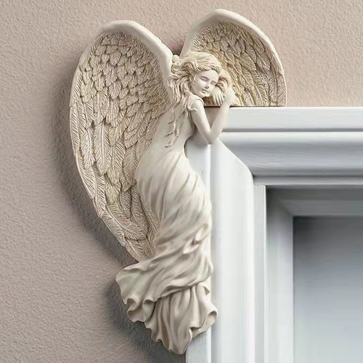 Angel wing door frame decoration in resin | Kalsten