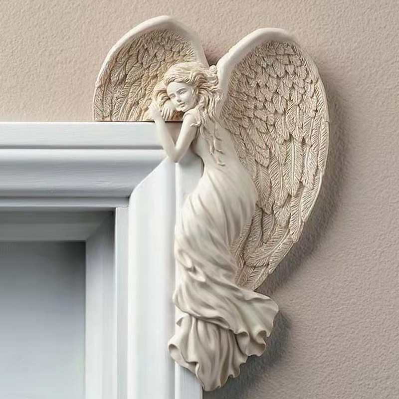 Angel wing door frame decoration in resin | Kalsten