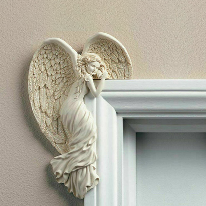 Angel wing door frame decoration in resin | Kalsten