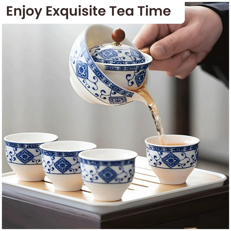Skanto | Porcelain Gongfu Teaset – Timeless Elegance, Perfect Tea Experience