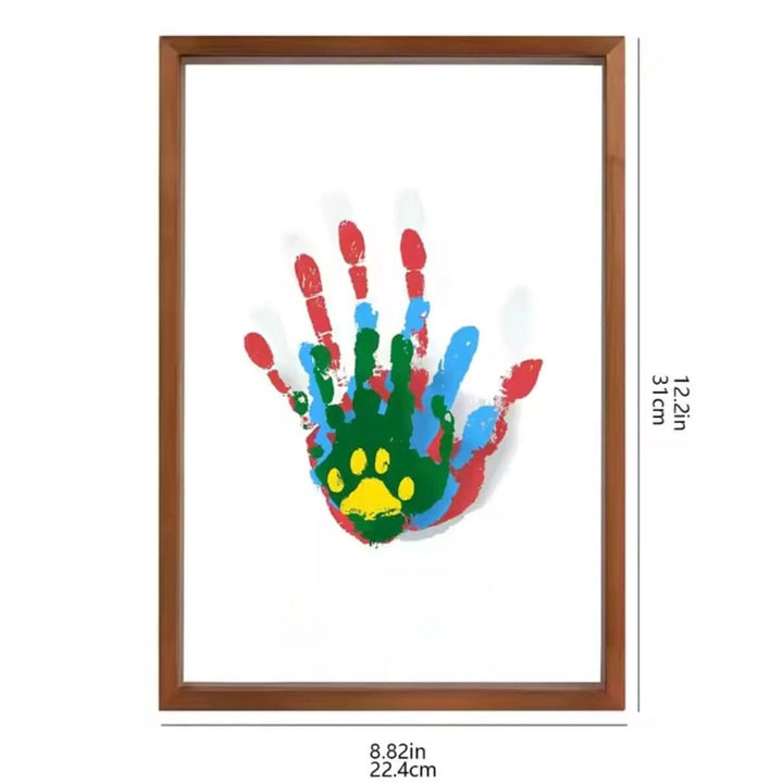 Kalsten | Baby Memory Frame made of Wood with Clay for Hand & Footprints