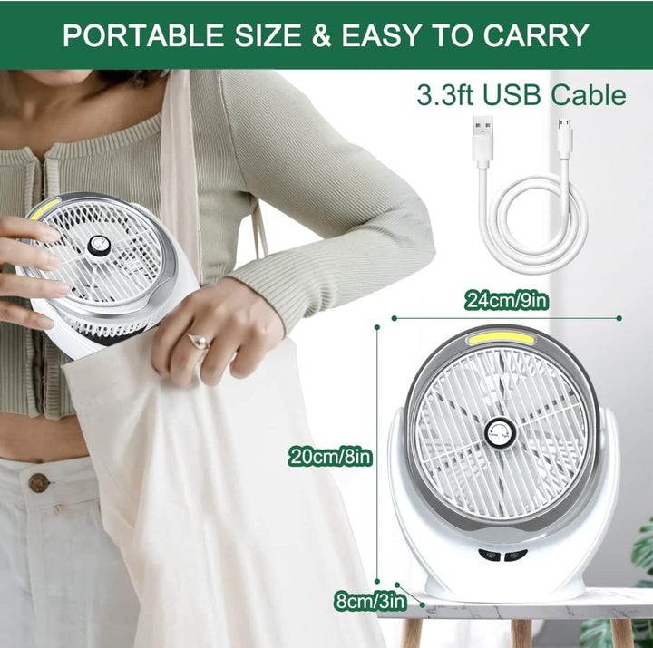 Portable Cooling  USB Desk Fan with Strong Airflow | Kalsten