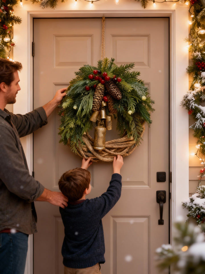 Handmade Winter Door Wreath