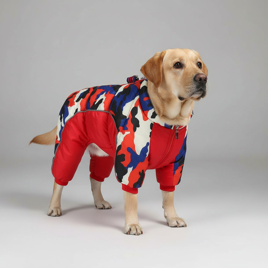 Kalsten | Warm & waterproof winter jacket for dogs with reflective stripes