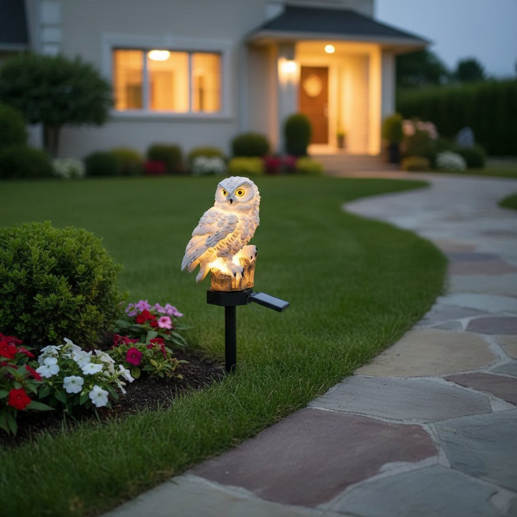 Kalsten | OwlGlow Solar-Powered Garden Lamp
