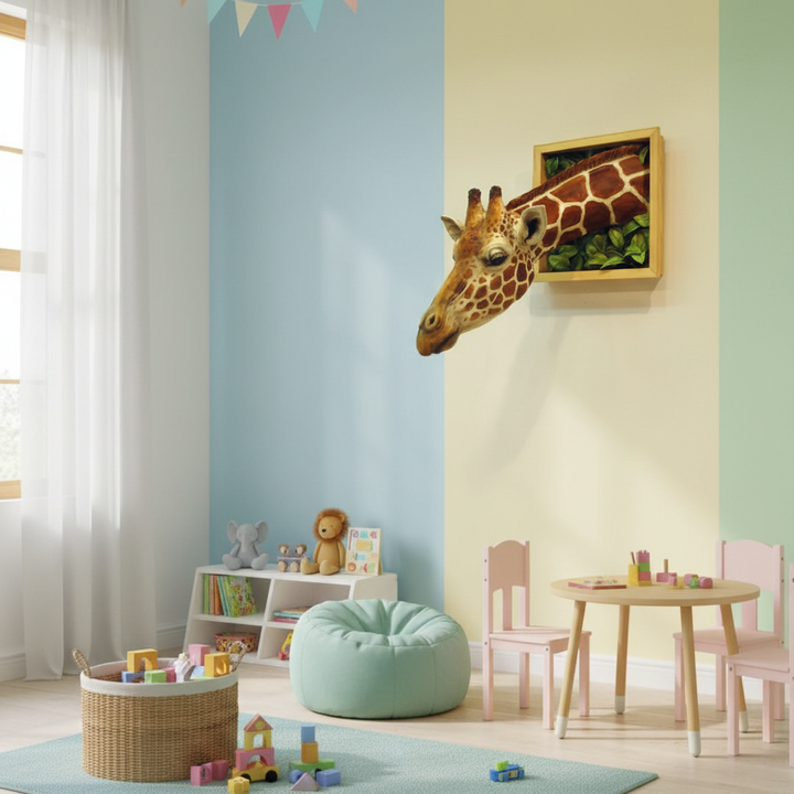 Kalsten | Giraffe head - Wall decoration - 3D sculpture - Lifesize decoration