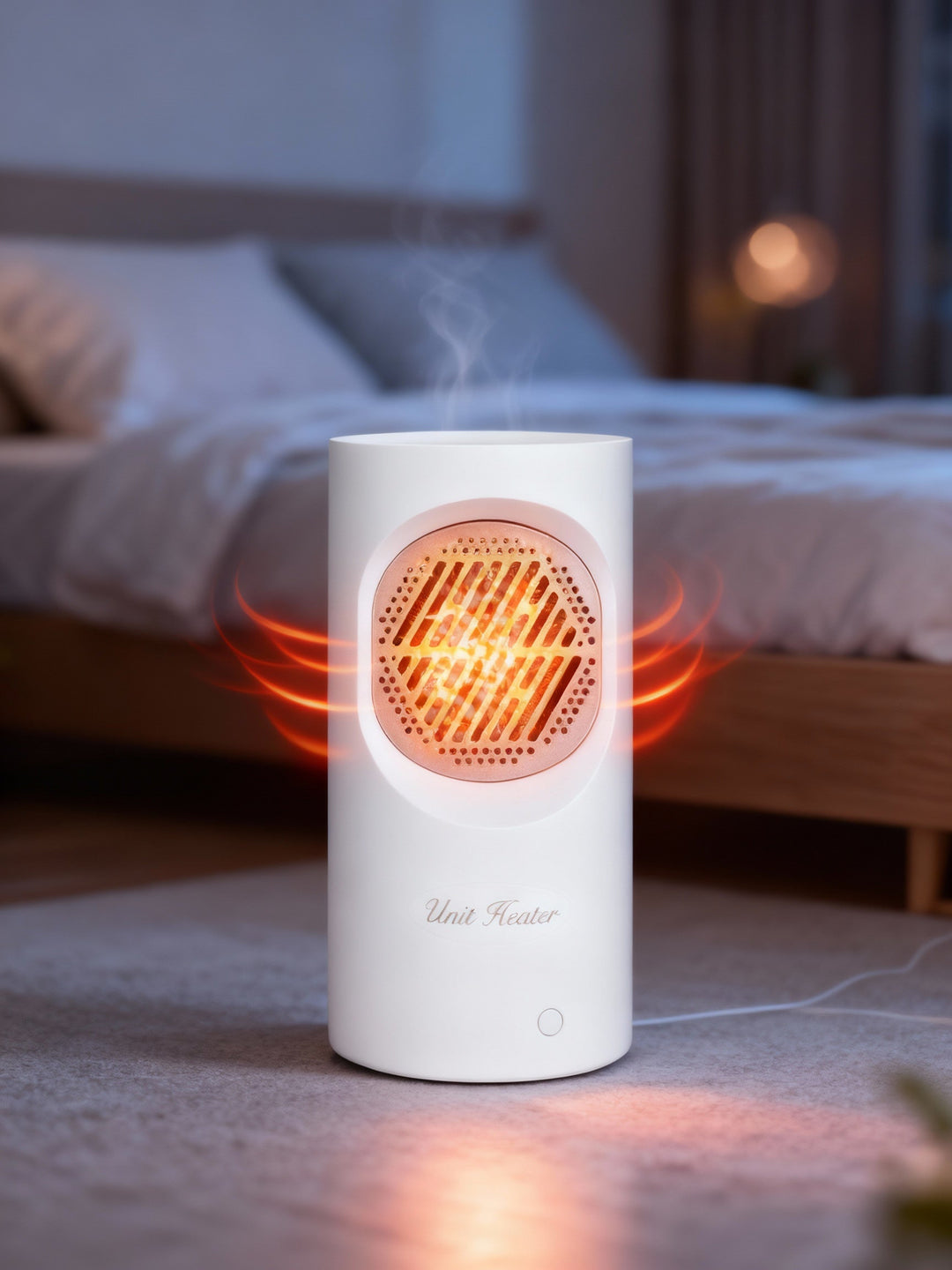 Kalsten | 300W Portable Electric Mini Heater | Spiral Heating Element, 7 Fan Blades | Quiet Operation