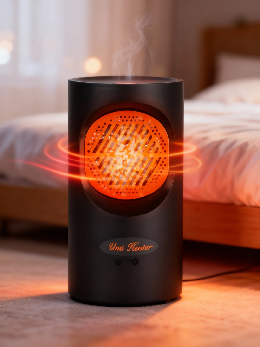 Kalsten | 300W Portable Electric Mini Heater | Spiral Heating Element, 7 Fan Blades | Quiet Operation