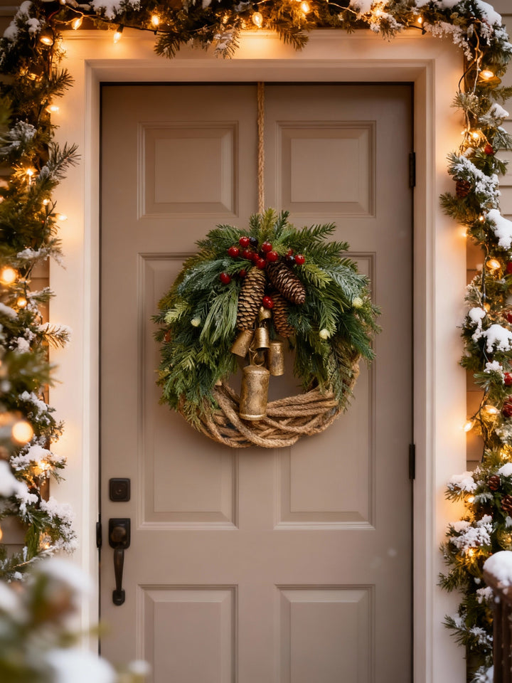 Handmade Winter Door Wreath