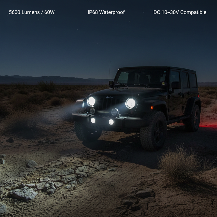 Kalsten 7 Inch LED Driving Light for Car & 4x4