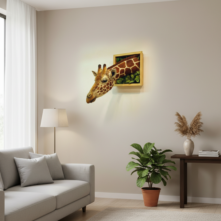 Kalsten | Giraffe head - Wall decoration - 3D sculpture - Lifesize decoration