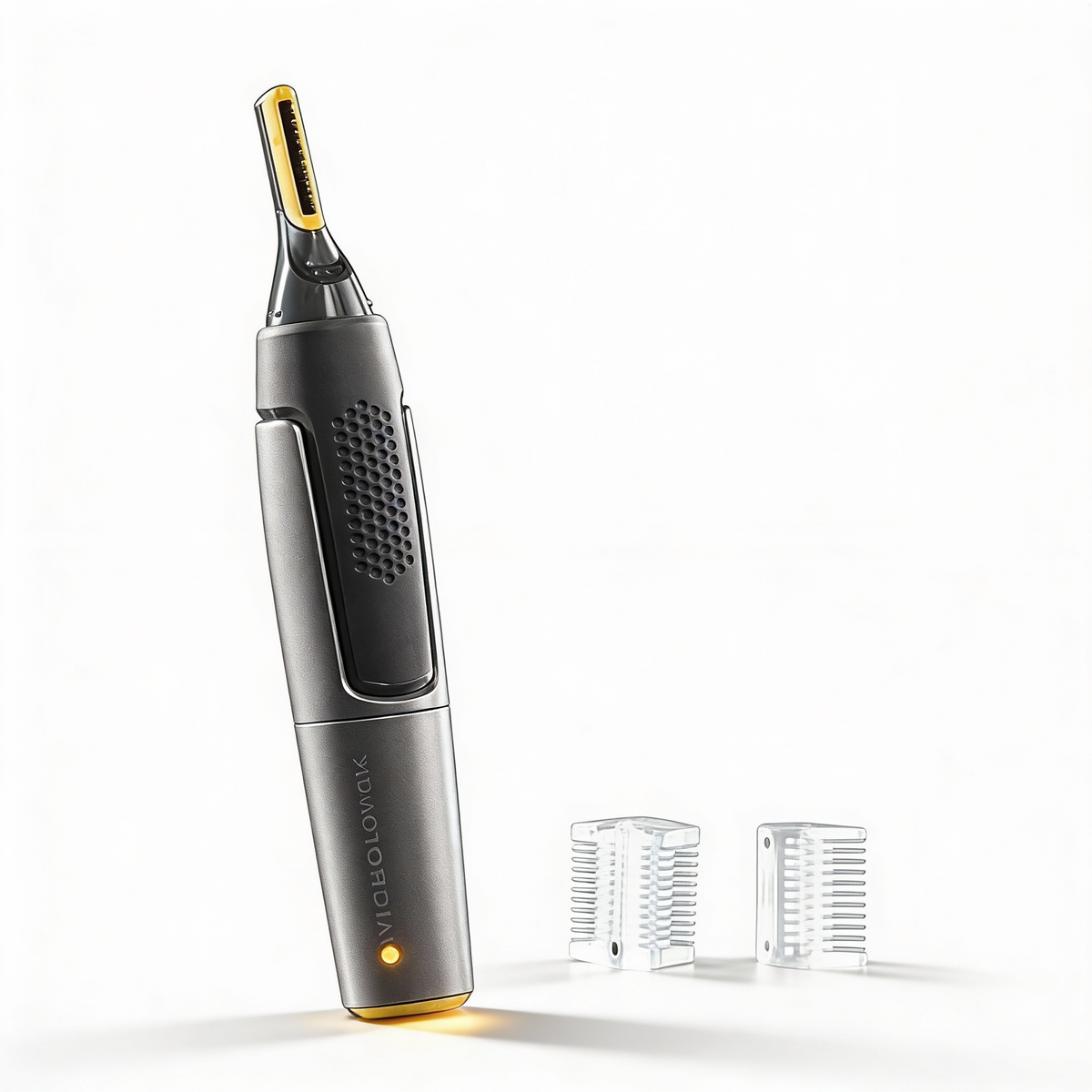 Karnz | Professional Ultra-thin Precision Trimmer | Titanium-Stainless Steel Blades | Integrated LED Light | Micro-Oscillation Technology | For Nose, Ears & Contours