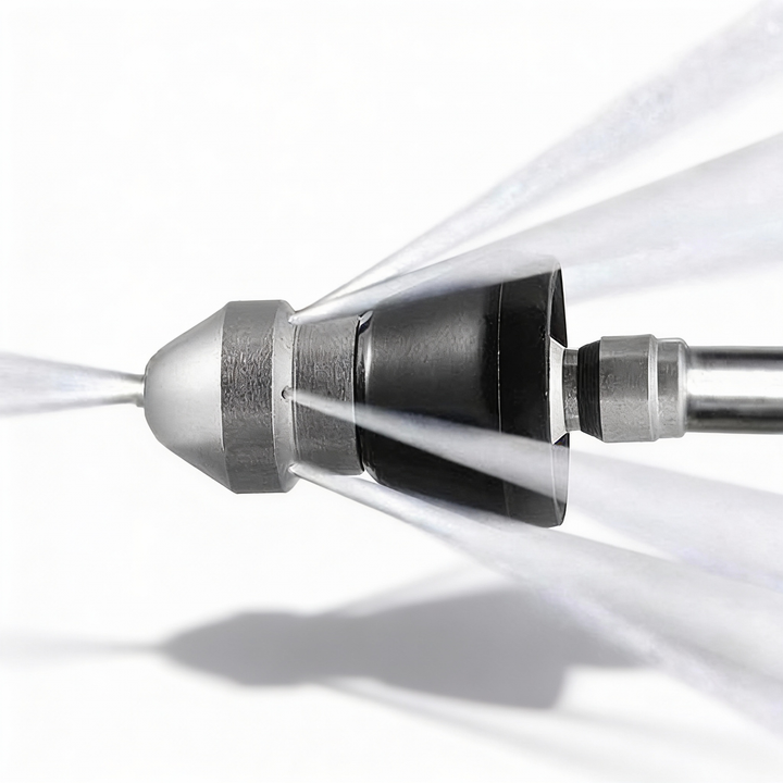 Kalsten | High-Pressure Drain Jetting Nozzle – Stainless Steel Sewer Cleaning Sprayer for Fast Pipe Unblocking
