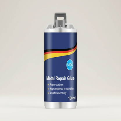 Karnz | High-Performance Metal Repair Adhesive | Industrial Adhesive for Cast Iron, Steel & Aluminum | Heat Resistant & Waterproof | 100ml Liquid Metal Repair Kit | Silver