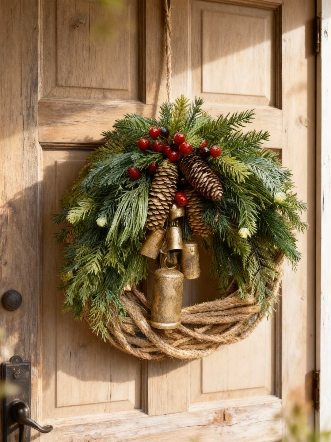 Handmade Winter Door Wreath