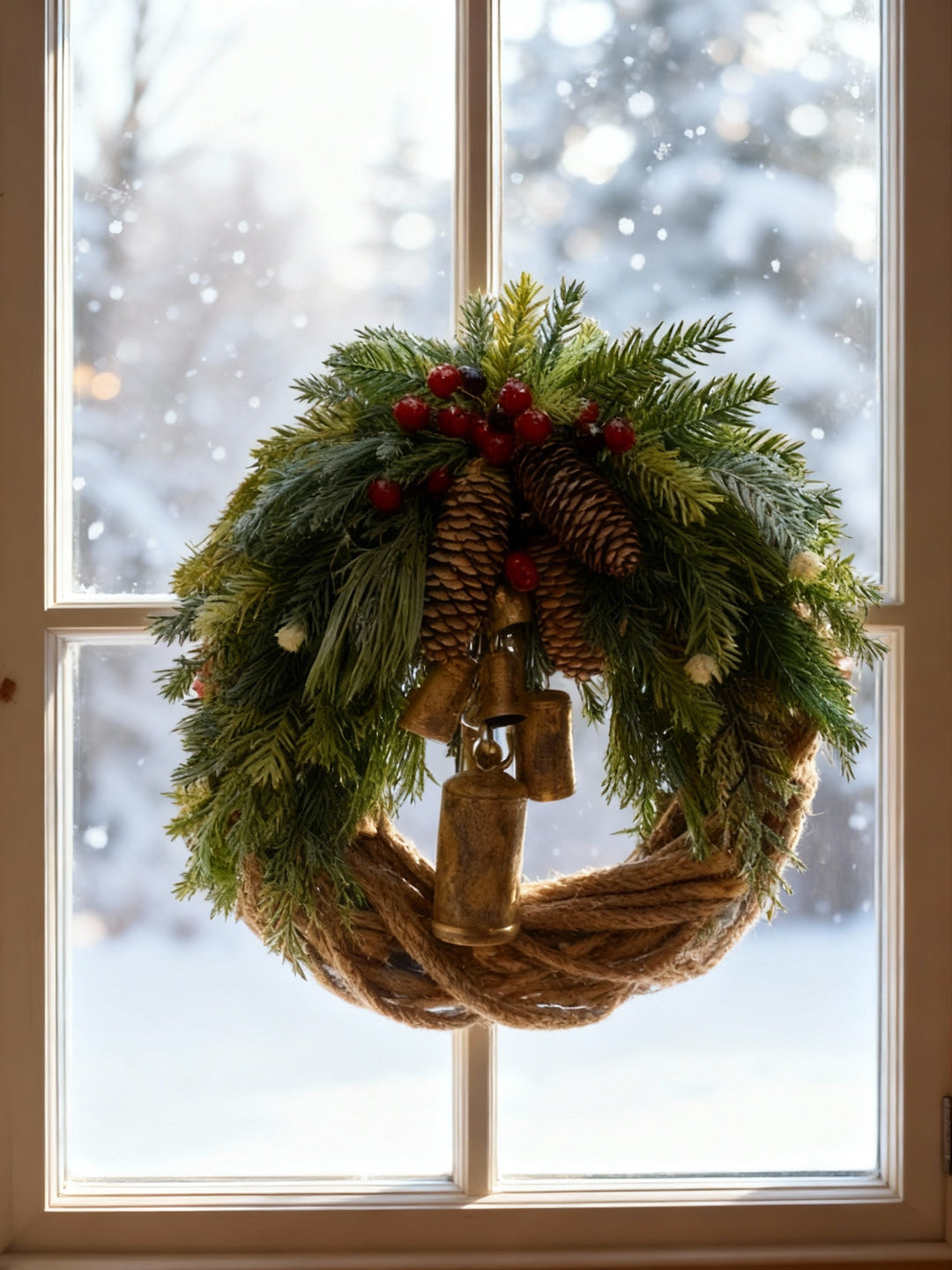 Handmade Winter Door Wreath
