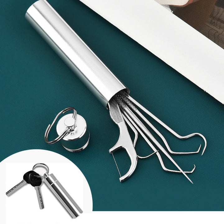 Toothpick set made of stainless steel (7 pieces) | Kalsten
