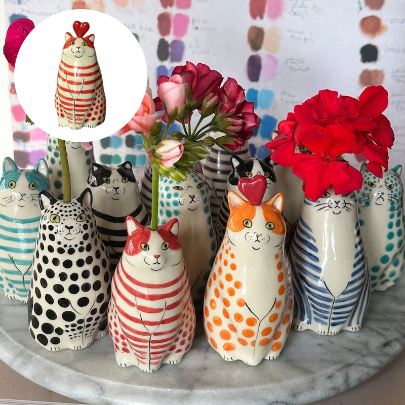 Kalsten | Dotted Cat Vase