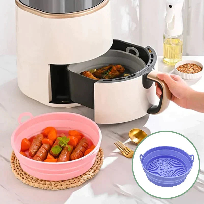 Air Fryer Silicone Grill Pan Reusable Baking Tray | Kalsten