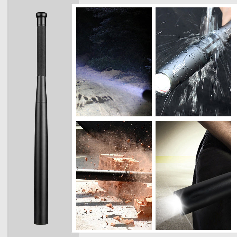 Kalsten | Baseball Bat Shaped LED Flashlight | Aluminum Alloy, 3 Lighting Modes | Emergency & Utility Use