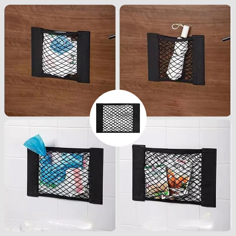 Plastic bag storage mesh bag (With adhesive tape) | Kalsten