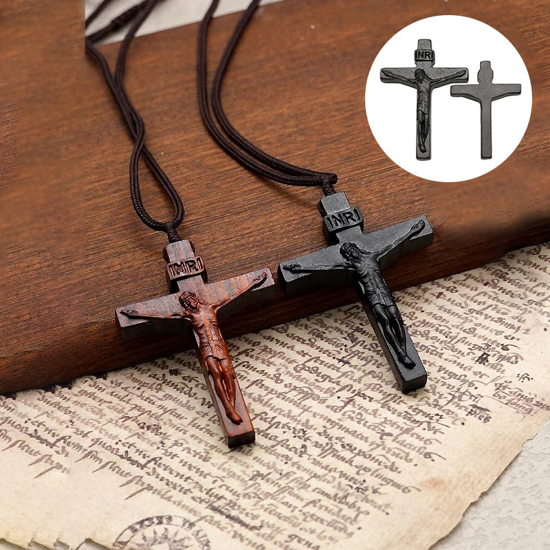 Kalsten | Jesus-Cross-Necklace made of Wood