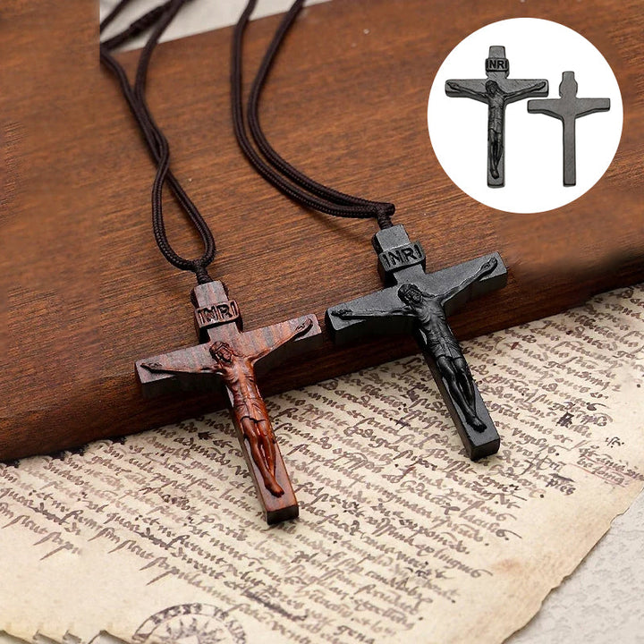 Kalsten | Jesus-Cross-Necklace made of Wood