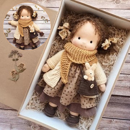 Brehn | Handcrafted Waldorf Doll | Natural Materials & Pollutant-Free | Educational Fabric Toy | Hypoallergenic & Organic Quality | 30cm Cuddly Doll