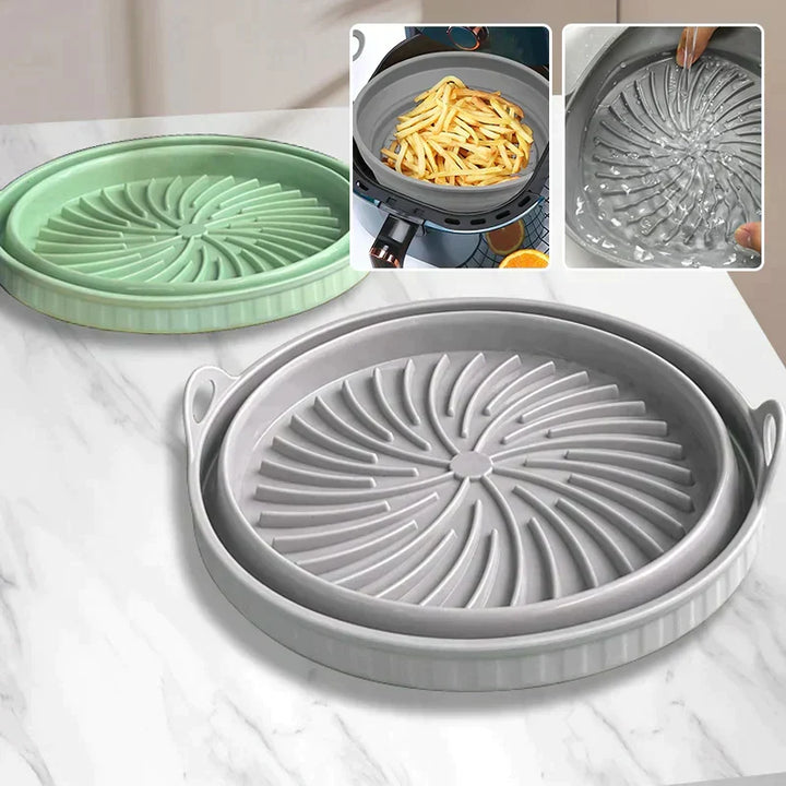 Air Fryer Silicone Grill Pan Reusable Baking Tray | Kalsten