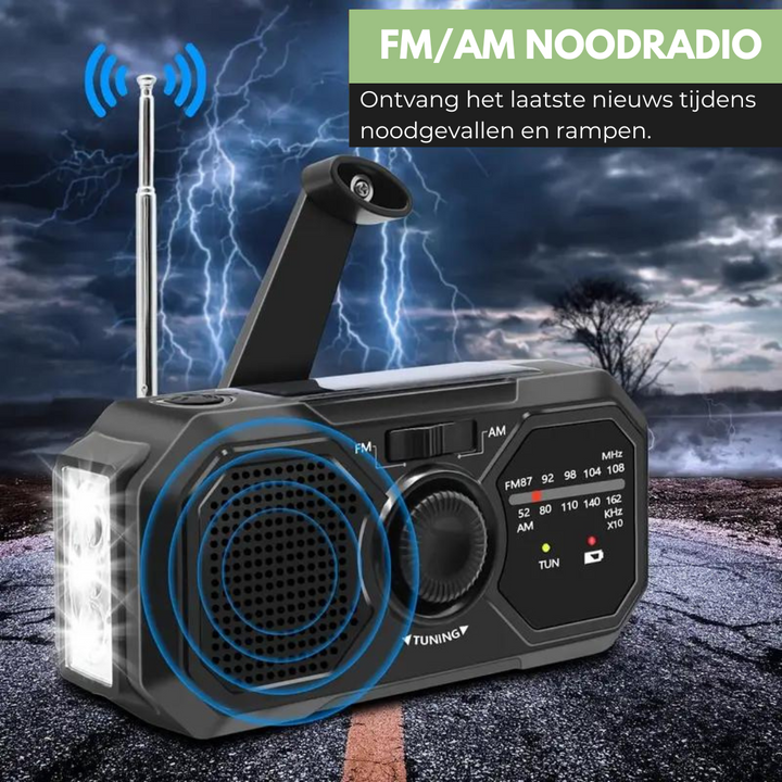 PowerGuard - Multifunctional Emergency Radio with Solar Panel | Kalsten