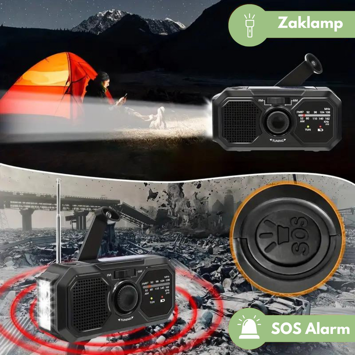 PowerGuard - Multifunctional Emergency Radio with Solar Panel | Kalsten