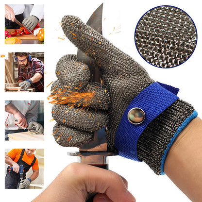 Stainless steel mesh metal laboratory protective gloves