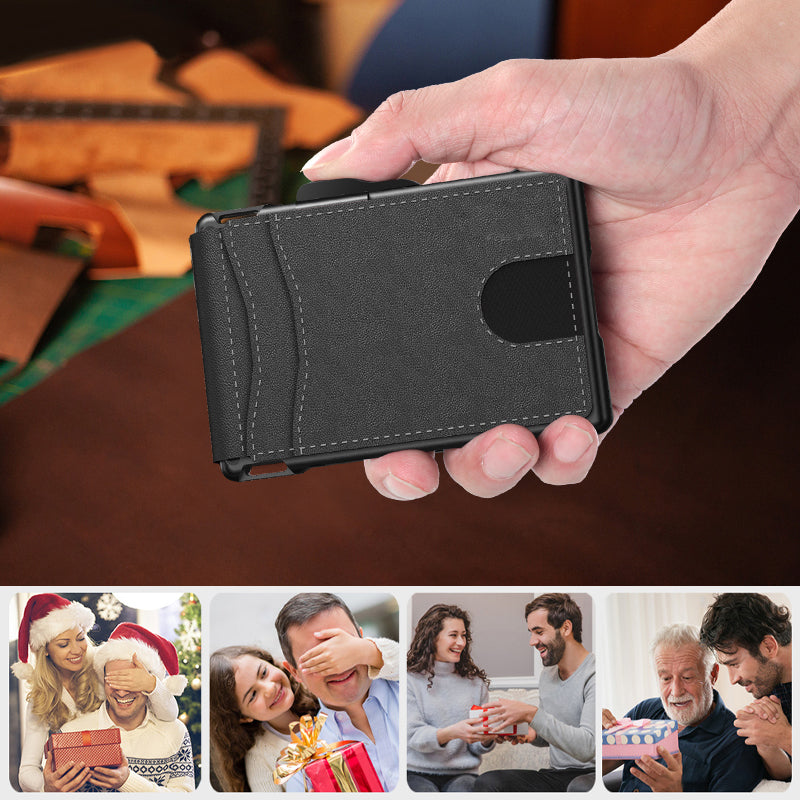 Kalsten | Men's Business Style PU Leather Card Slots for AirTag