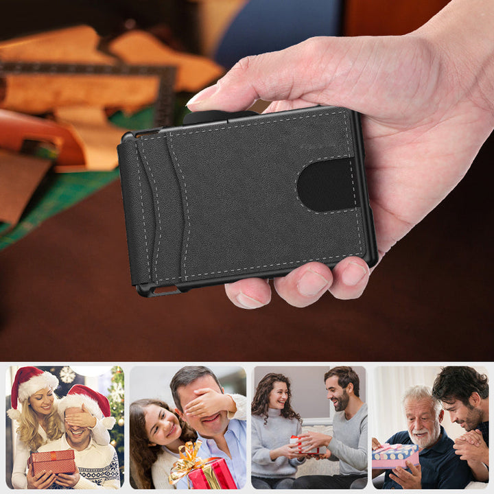 Kalsten | Men's Business Style PU Leather Card Slots for AirTag