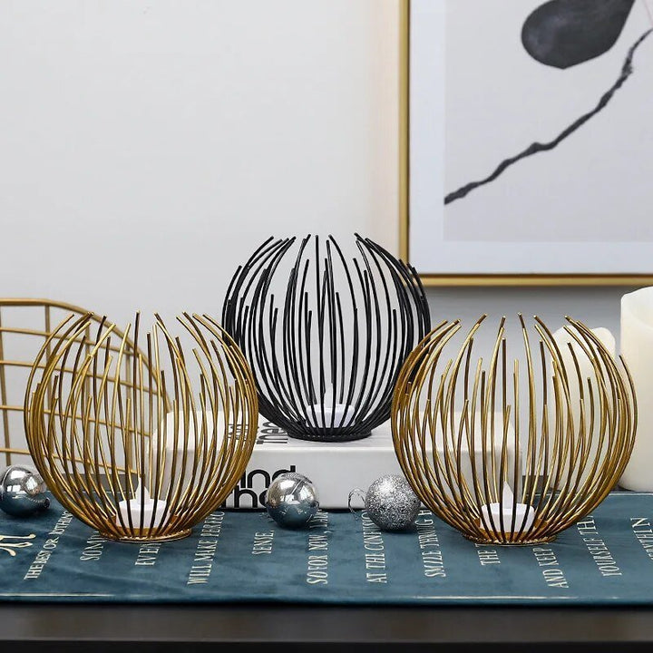 OrbGlo - Metallic Elegance - Ball Tea Light Holder - Chic Atmosphere | Kalsten