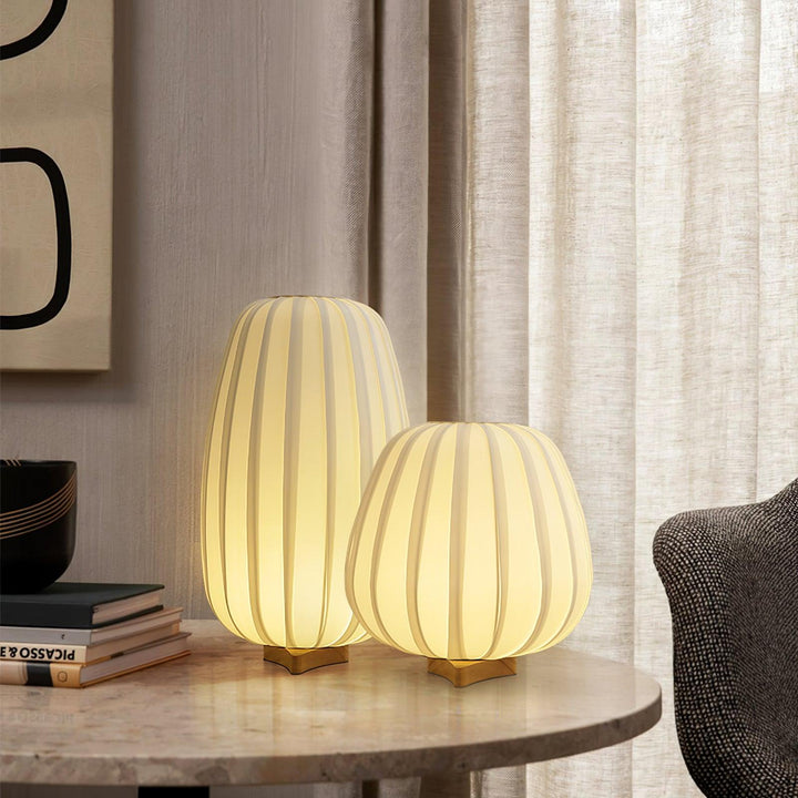 Minimalist Table Lamp with Bamboo Base | Kalsten