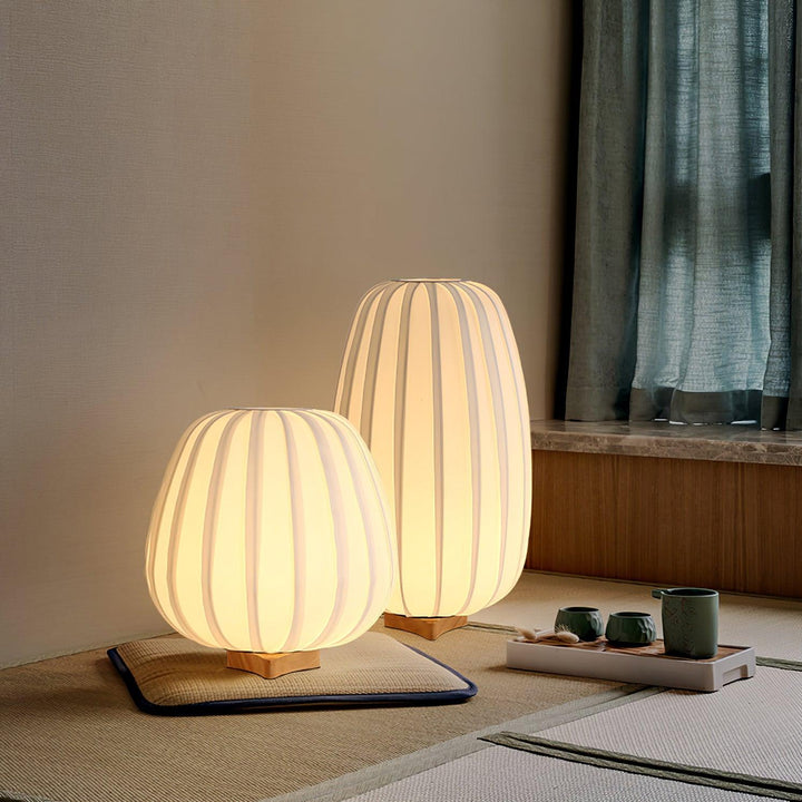Minimalist Table Lamp with Bamboo Base | Kalsten